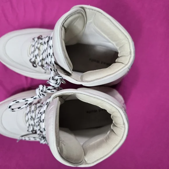 Naked Wolfe Art Wicked Leather Platform Boots Retro Chunky Heel Women's Sz 10 - Picture 9 of 16